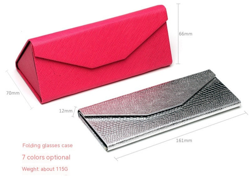 Handgemaakte opvouwbare brillenkoker Chloé - Zilver