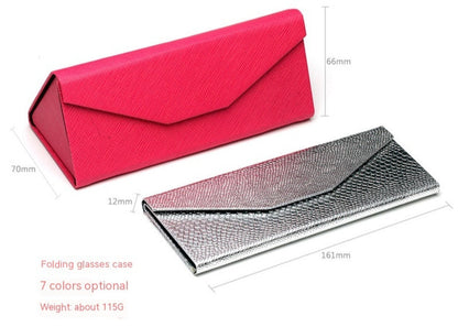 Handgemaakte opvouwbare brillenkoker Chloé - Zilver