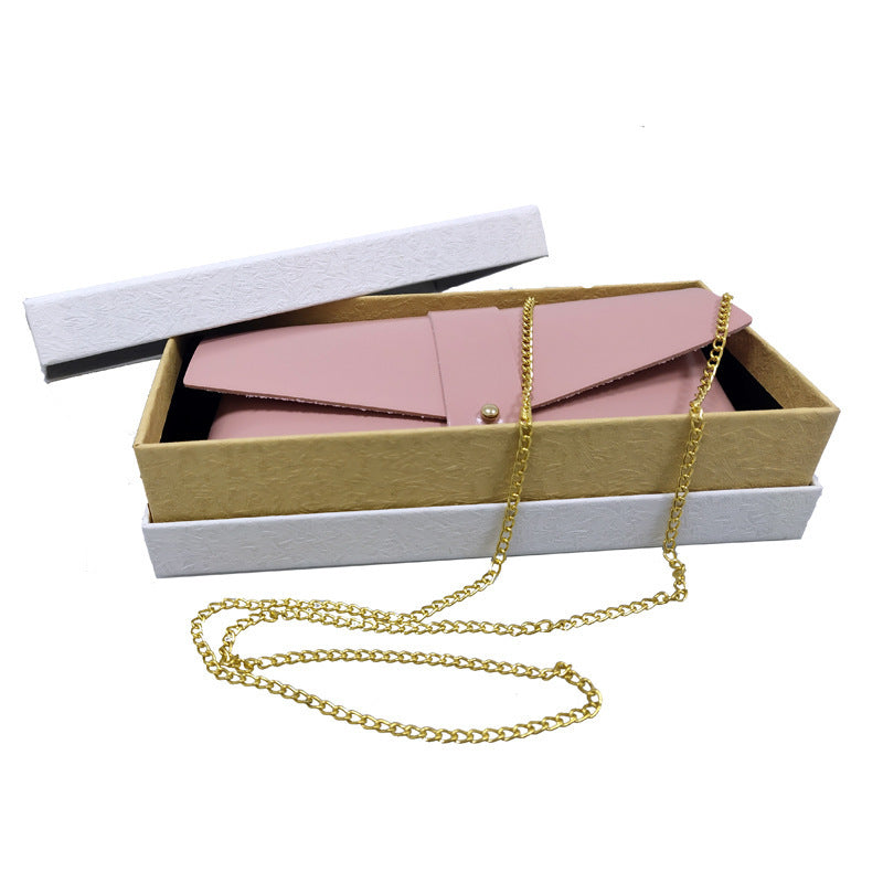 Leren Brillenkoker met koord Giselle - Roze