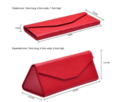 Handgemaakte opvouwbare brillenkoker Chloé - Zilver