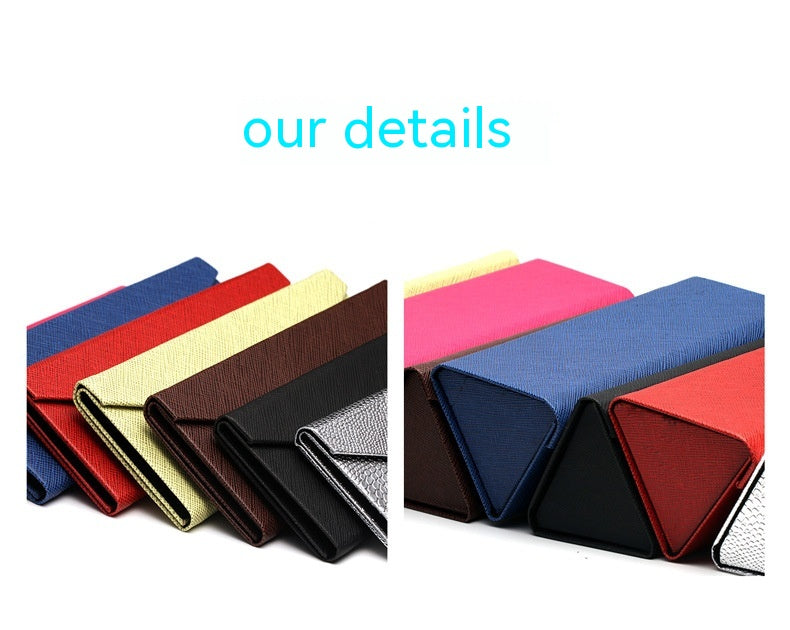 Handgemaakte opvouwbare brillenkoker Chloé - Zilver