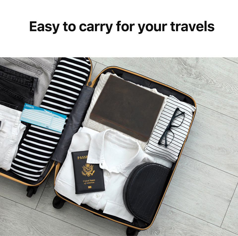 Leren Handgemaakte Brillendoos Laurent - Bruin