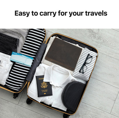 Leren Handgemaakte Brillendoos Laurent - Bruin