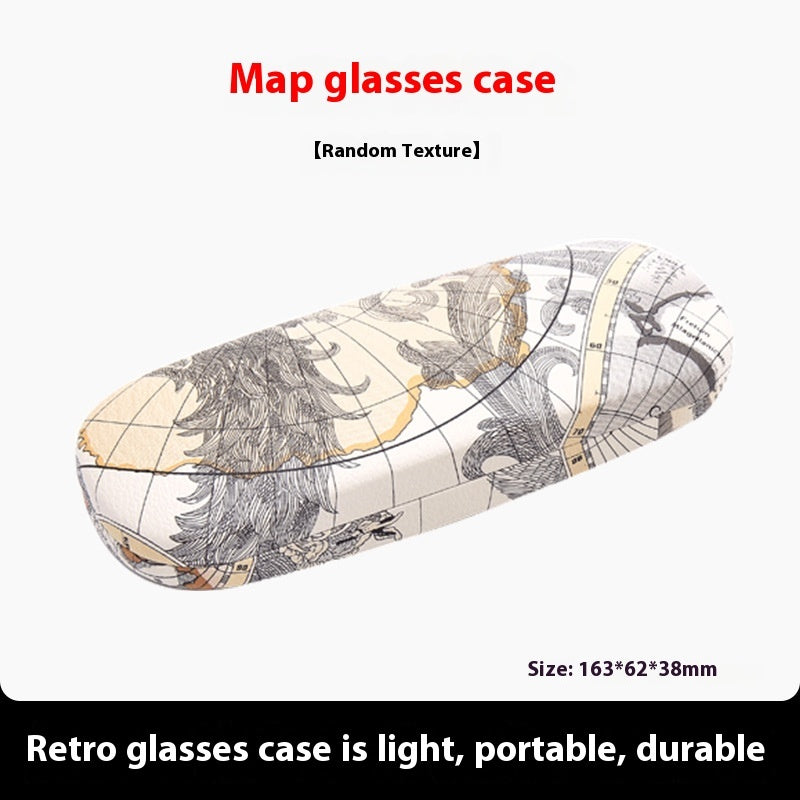Print Brillenkoker Jules - Wereldmap