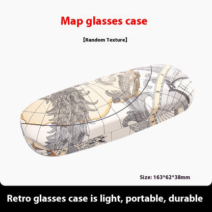 Print Brillenkoker Jules - Wereldmap