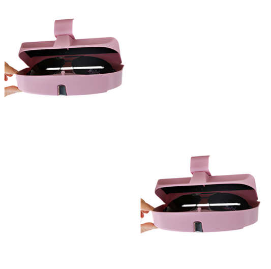 Autobrillenkoker Maxime 2 delig - Roze
