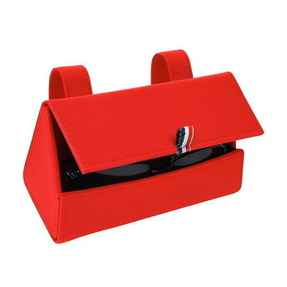 Multifunctionele Autobrillen opbergdoos Hugo - Rood