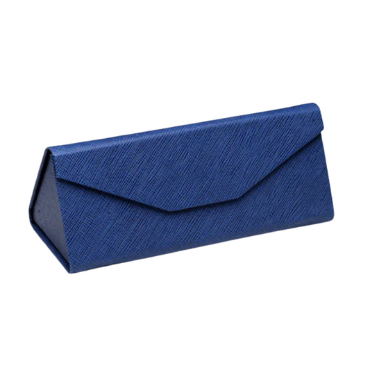 Handgemaakte opvouwbare brillenkoker Chloé - Blauw