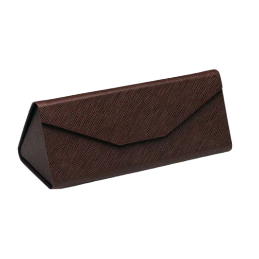 Handgemaakte opvouwbare brillenkoker Chloé - Bruin