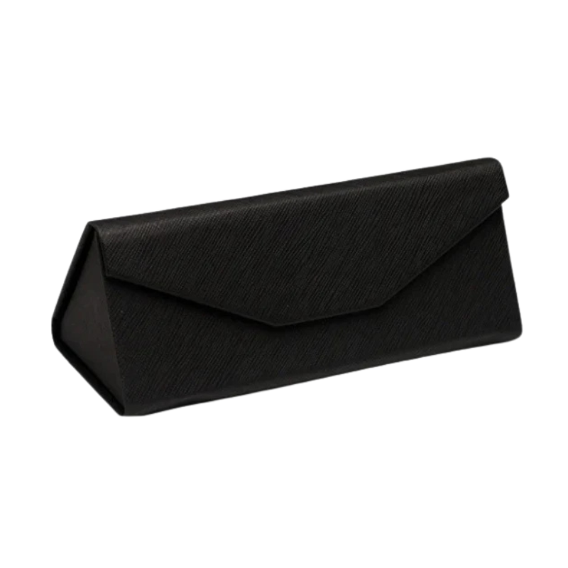 Handgemaakte opvouwbare brillenkoker Chloé - Zwart