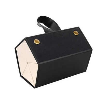 Opvouwbare Brillendoos Amélie - Zwart Beige