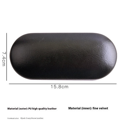 Dubbele laag brillenkoker met opbergruimte Clara - Zwart