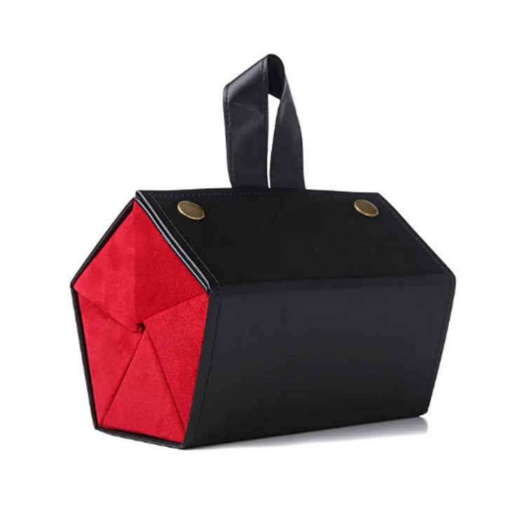 Opvouwbare Brillendoos Amélie - Zwart Rood