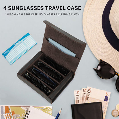 Leren Handgemaakte Brillendoos Laurent - Bruin